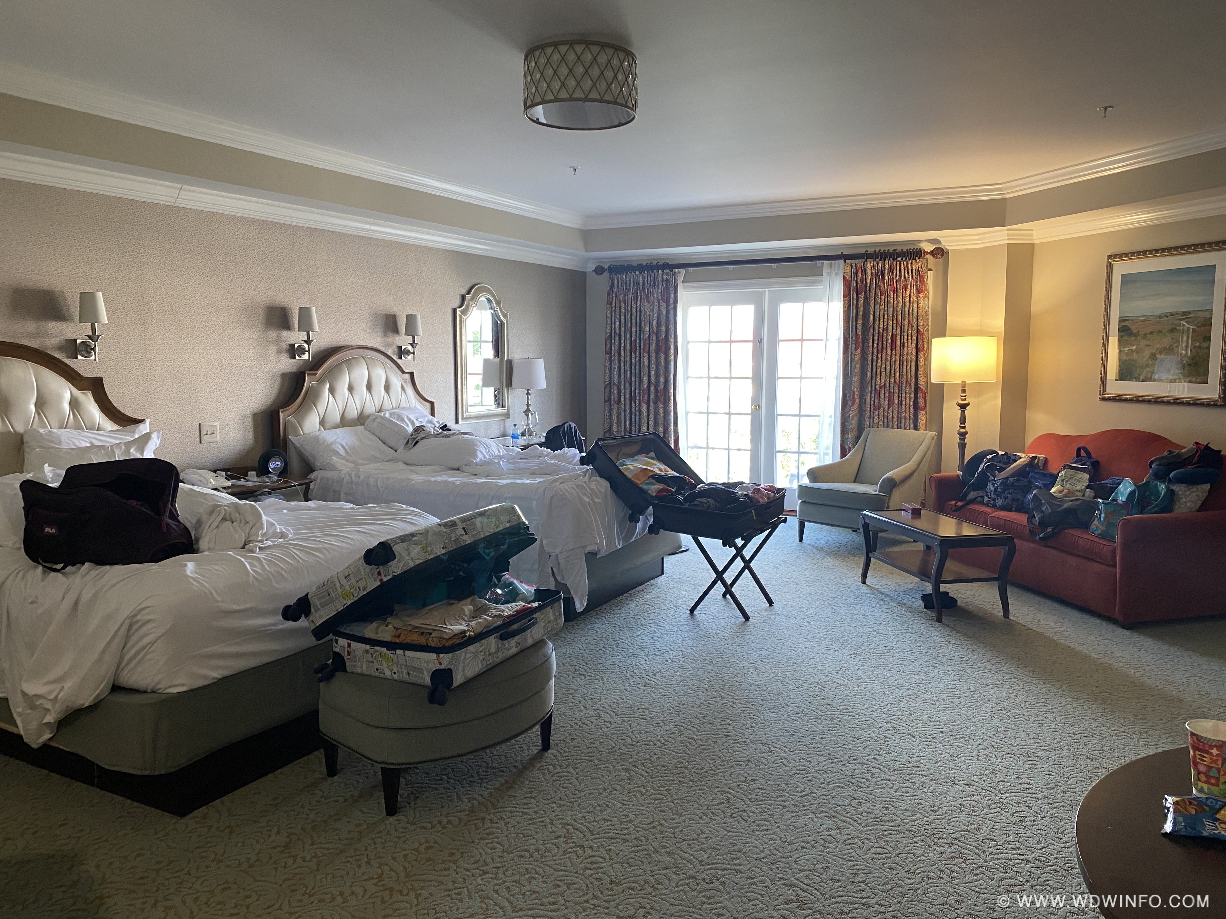 Grand Floridian RPC Royal Palm Club Main Building 2 Queen Deluxe Room May 2022