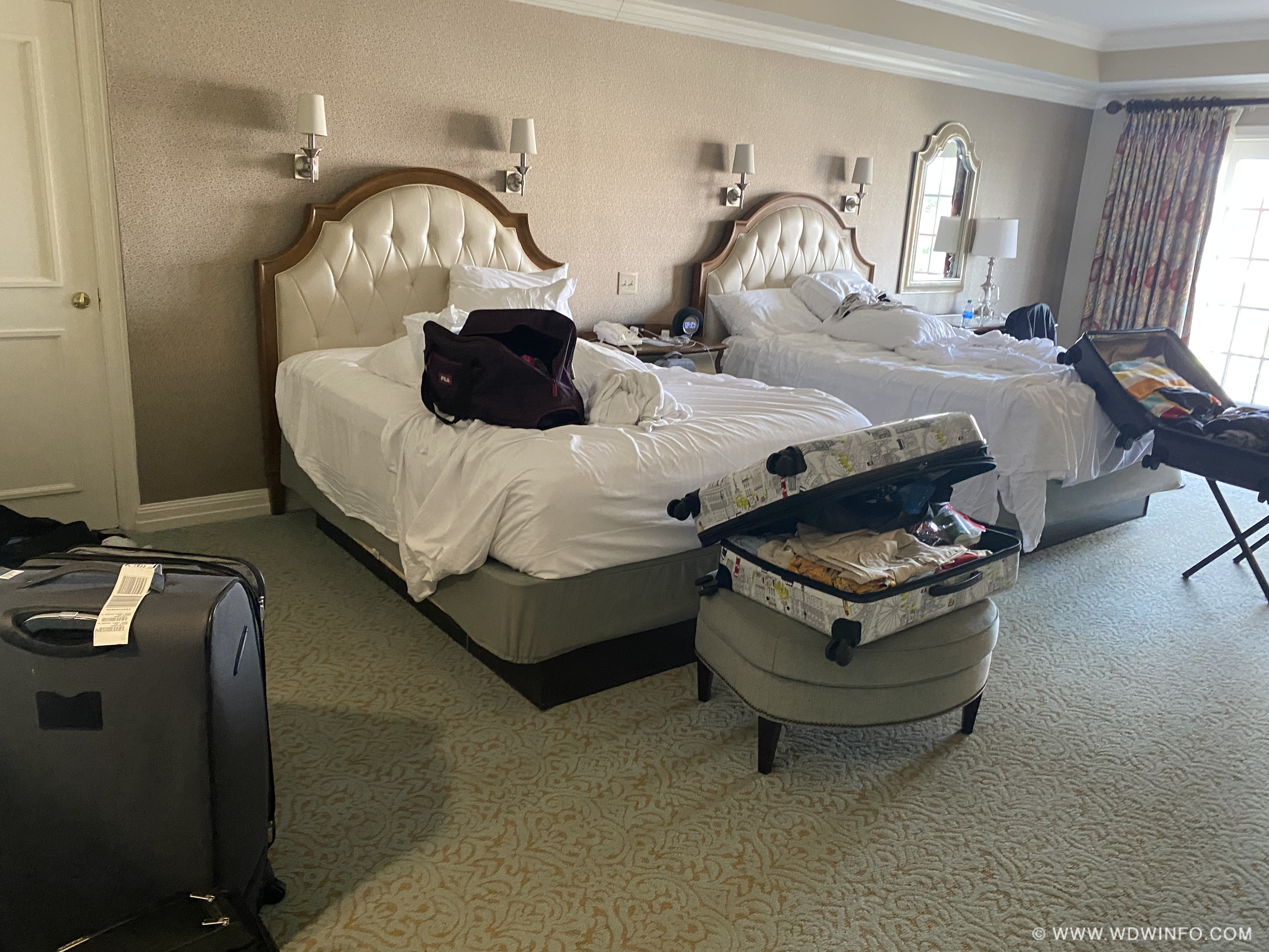 Grand Floridian RPC Royal Palm Club Main Building 2 Queen Deluxe Room May 2022