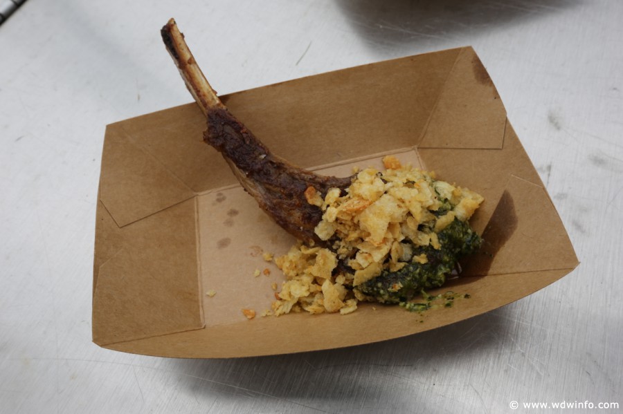 Grilled Lamp Chop with Mint Pesto and Potato Crunchies