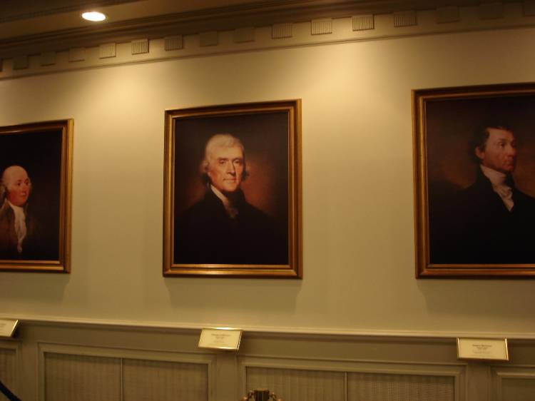 Hall of Presidents Adams, Jefferson, Monroe