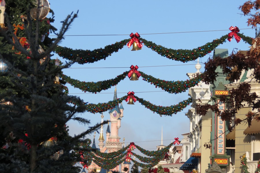 Hanging decs over Main Street