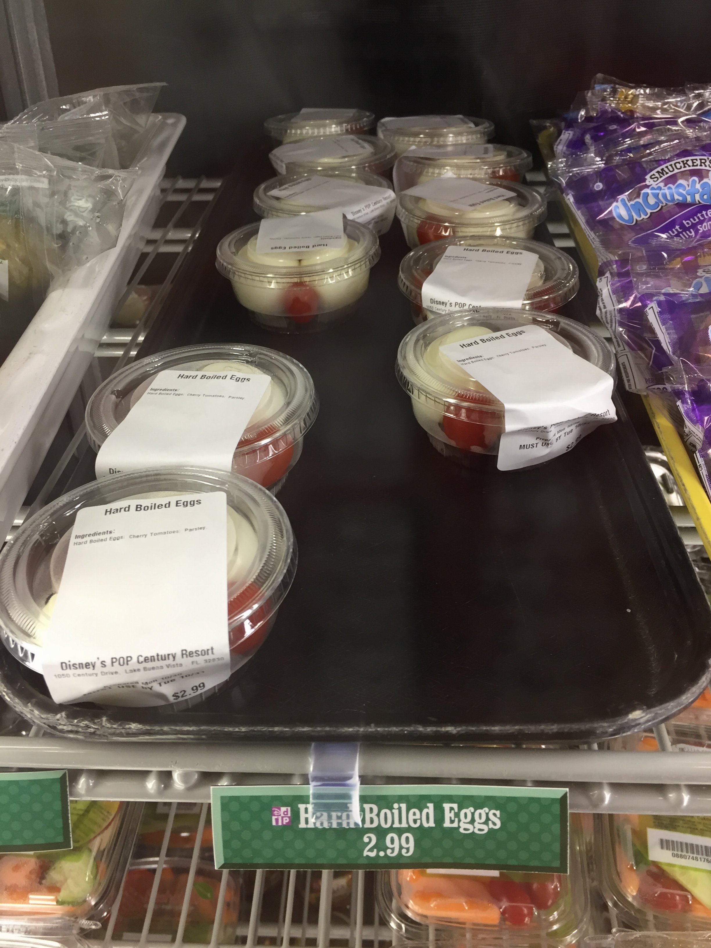 Hard boiled eggs at Pop