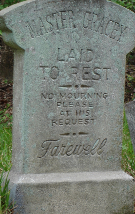 Haunted Mansion Master Gracey Gravestone