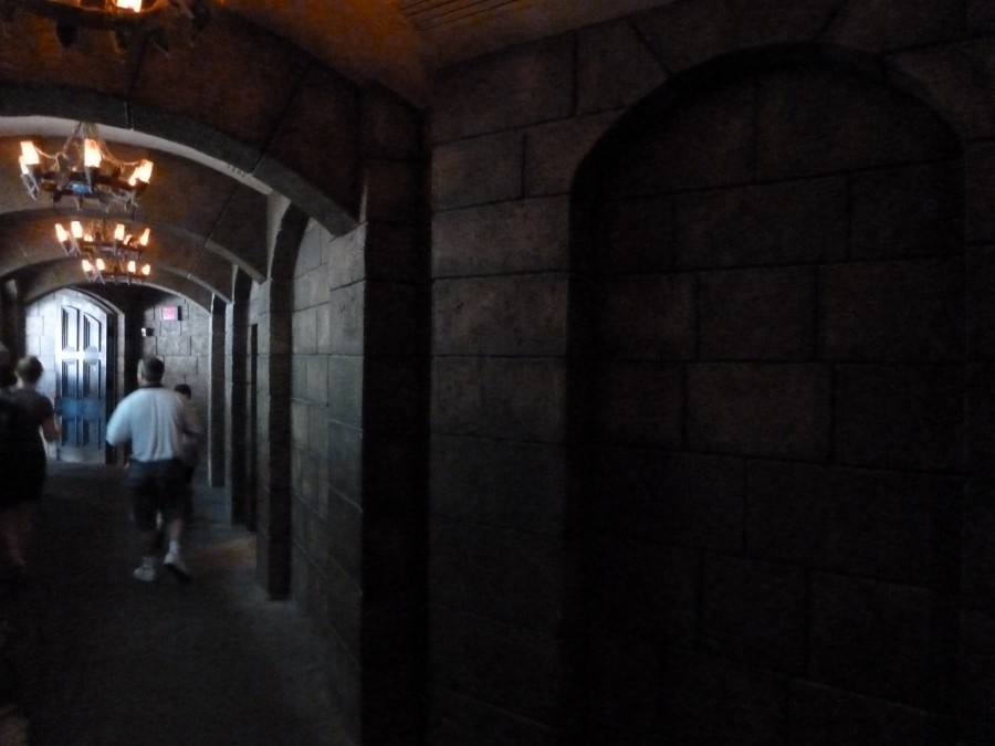 Haunted Mansion WDW back hallway