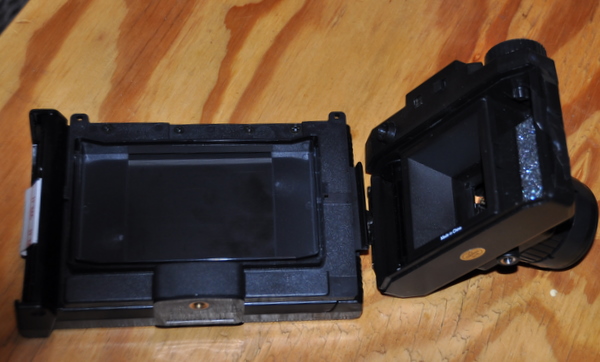 Holga front and Polaroid back