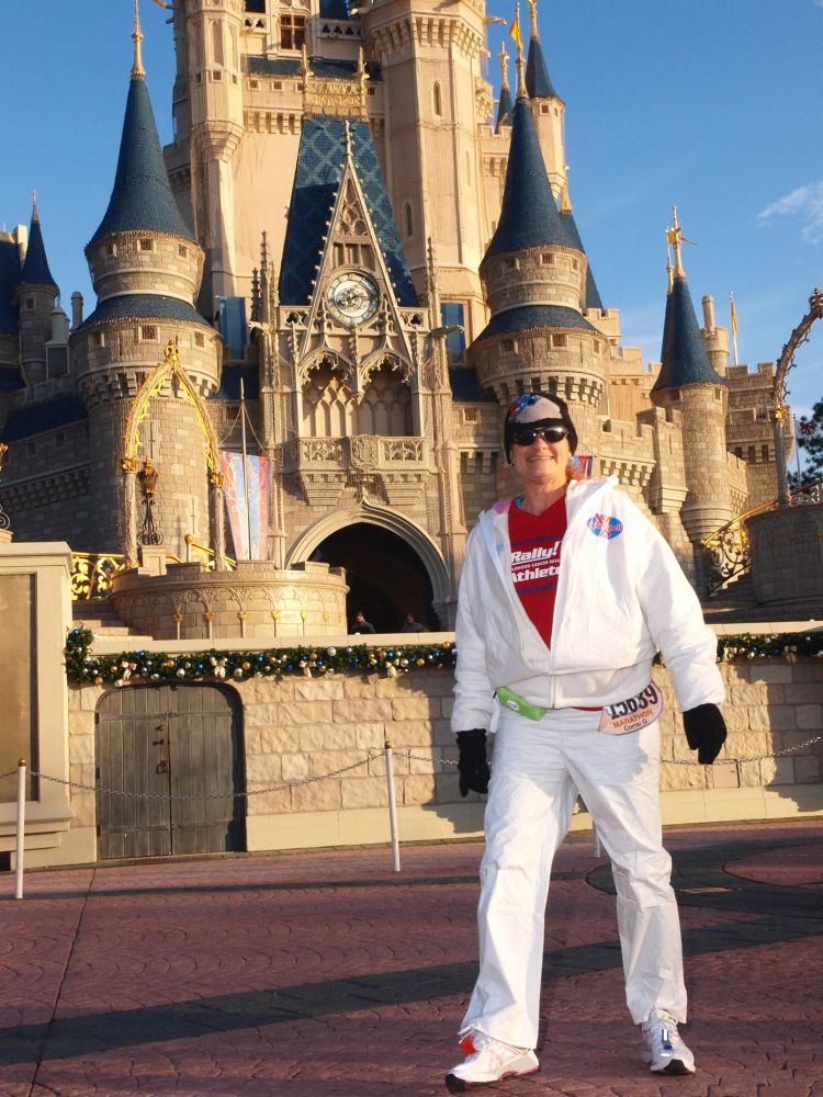In front of the castle during the full 2010