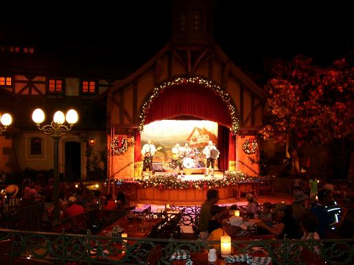 inside biergarten in germany ws