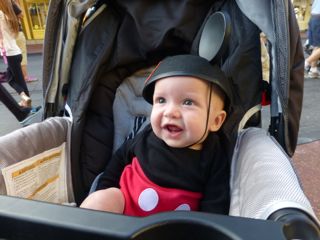 Jack as Mickey in stroller