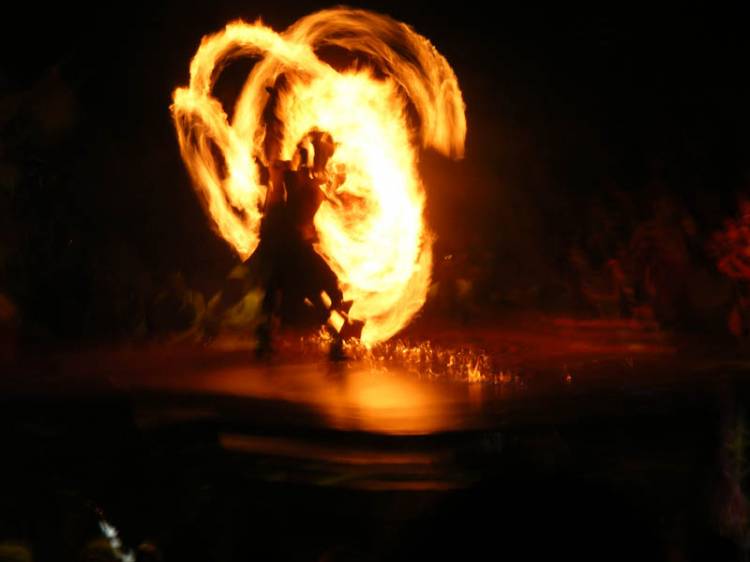 Juggling Fire at the Lion King