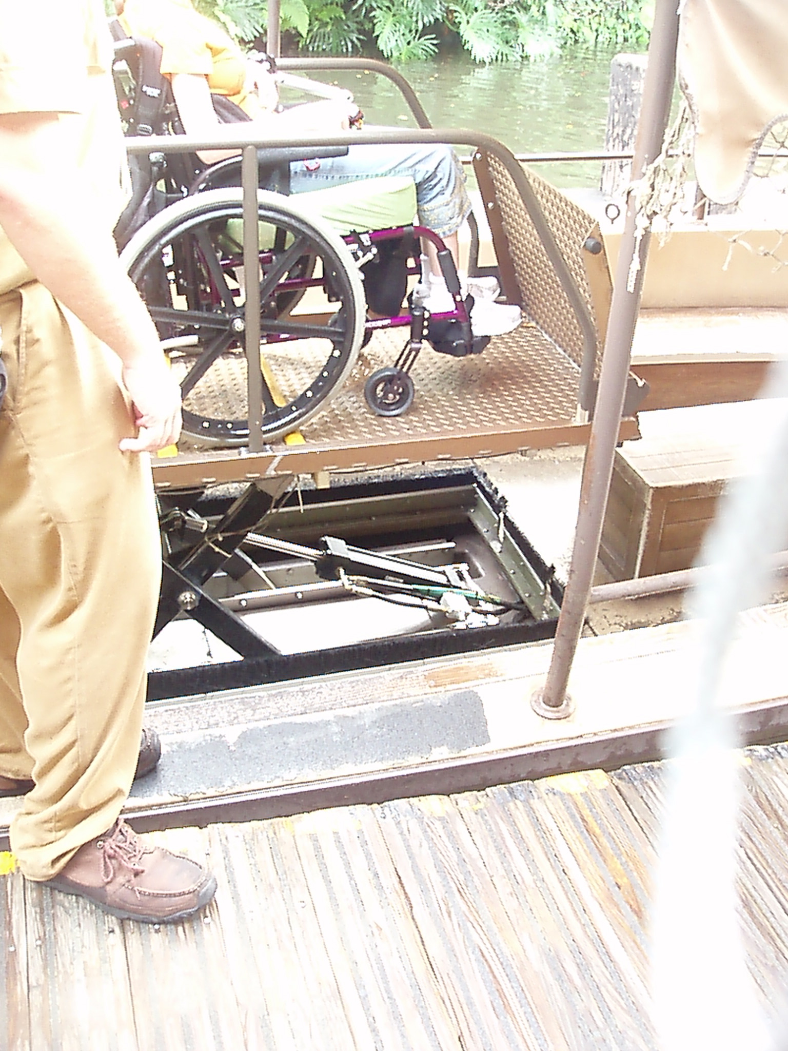 Jungle Cruise wheelchair boat