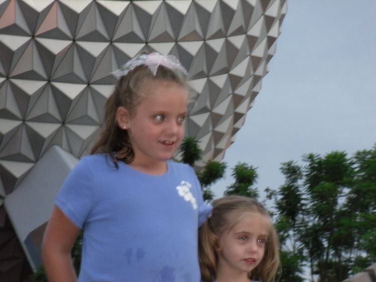 Kayla and Alyssa Epcot - August 2009