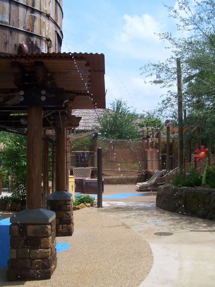 Kids play area view.