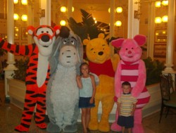 Kids with Pooh & Friends