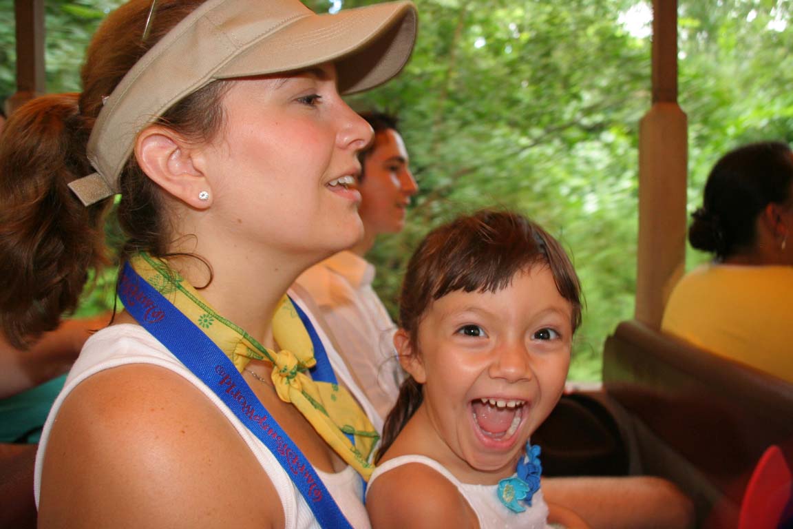 Kilimanjaro Safari.  (Look at that face!!)