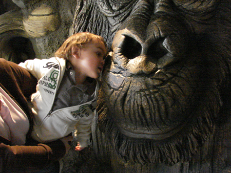 Kiss the monkey!