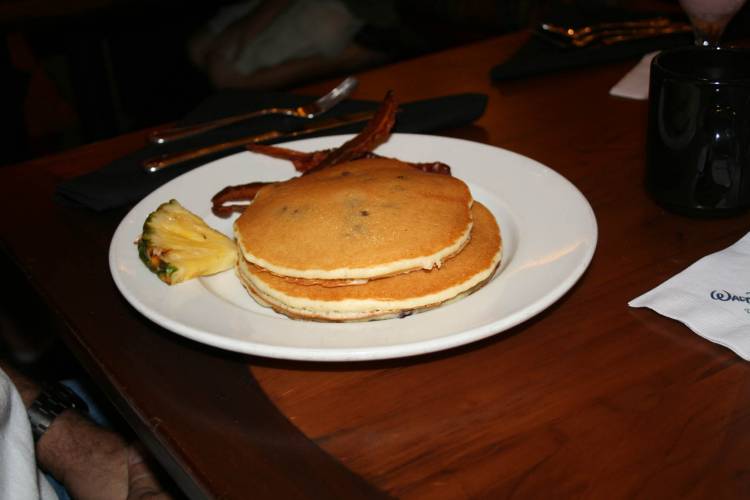 Kona blueberry pancakes