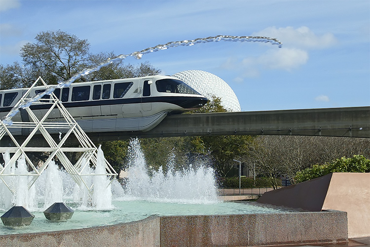 Leaping water w/ monorail