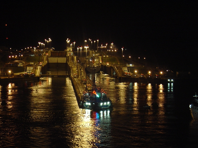 Leaving Gatun Locks