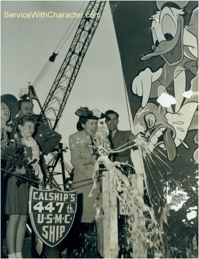 Lillian_Disney_Christens_Liberty_Ship