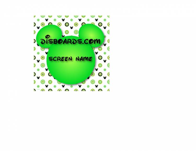 Lime Green Mickey Head- SAMPLE