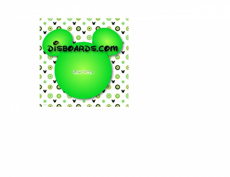 Lime Green Mickey Head