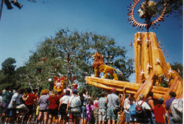 Lion King parade float 1996