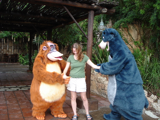 Louie, Baloo, and Megan