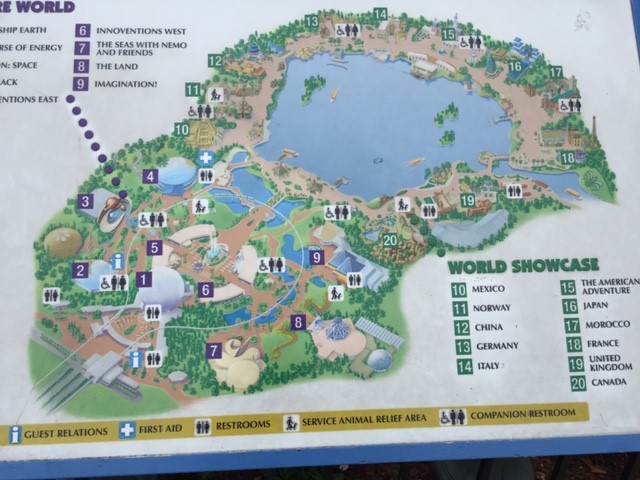 Map - Epcot 09-09-2017