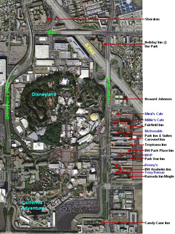 Map of some Good Neighbor Hotels