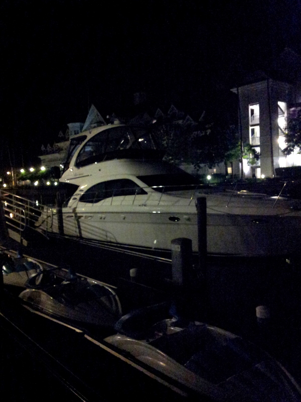 Marina at night