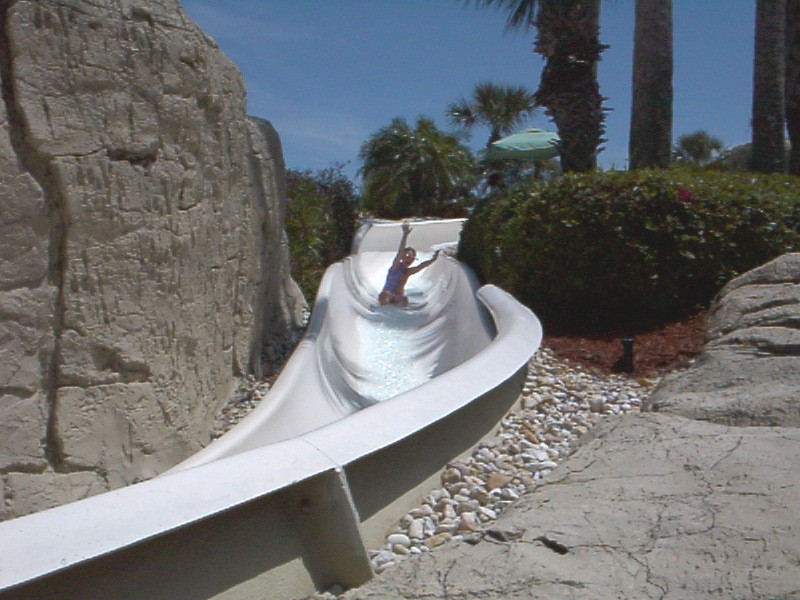 Marriott World Center Pool Slide