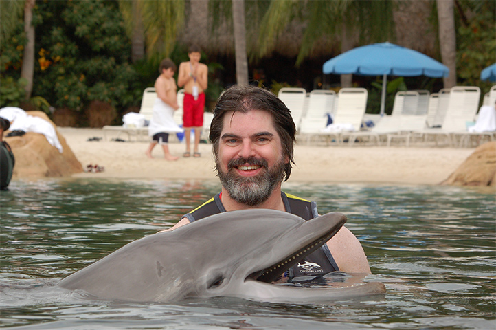 Matt at Discovery Cove