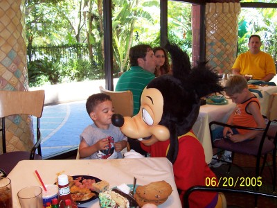 Max at Goofy's Kitchen 2005