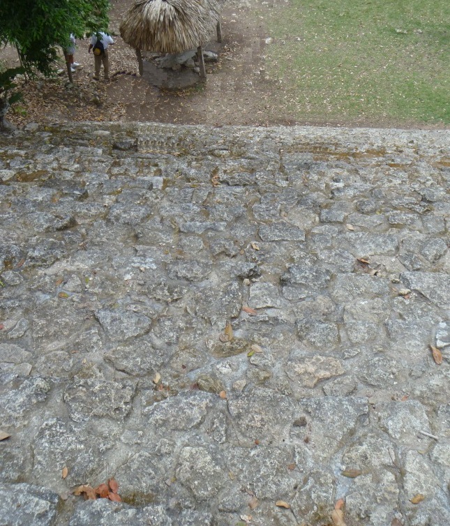 Mayan - Chacchoben - Not Temple - Stairs Down
