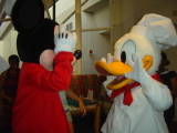 Mickey and donald at Chef Mickeys