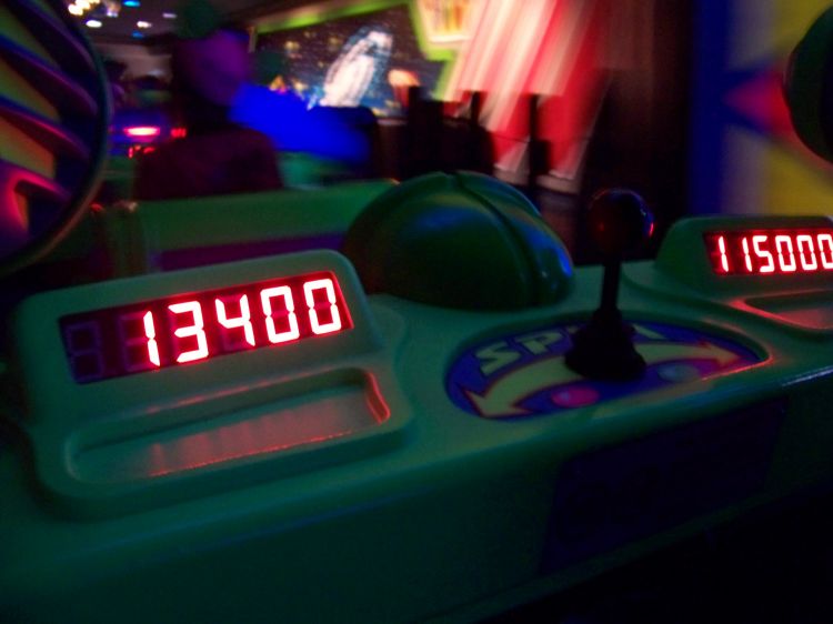 Mine & DH's score on Buzz Lightyear