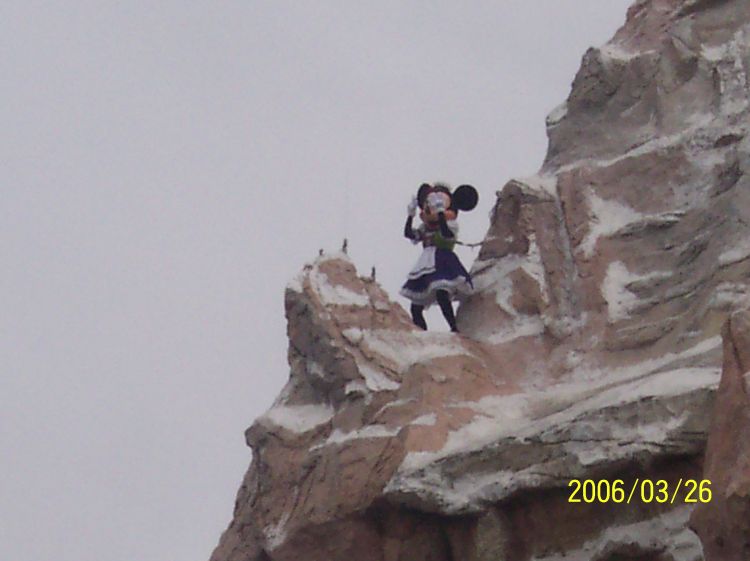 Minnie and Mickey on top of Mattehorn