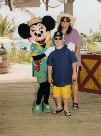 Minnie and us on Castaway Cay