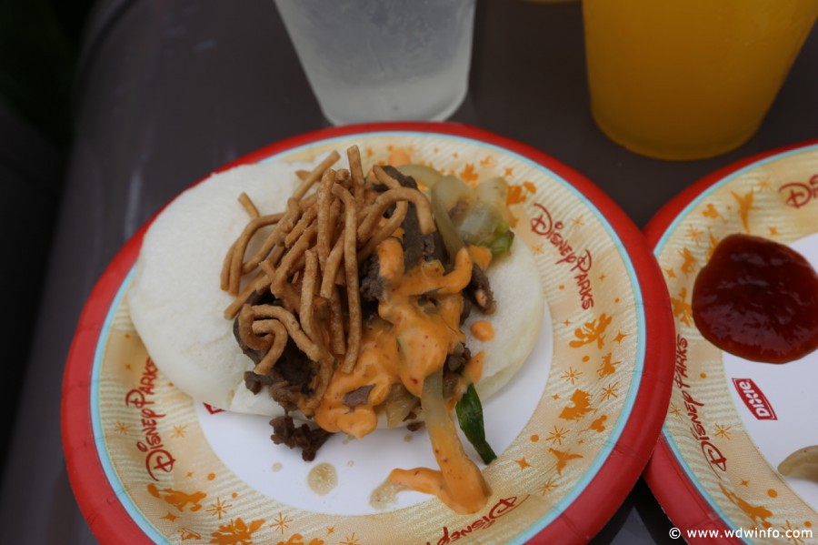 Mongolian Beef in a Steamed Bun