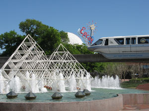 Monorail and Spaceship Earth