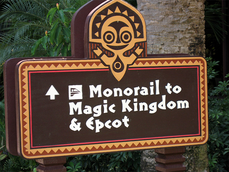 Monorail sign