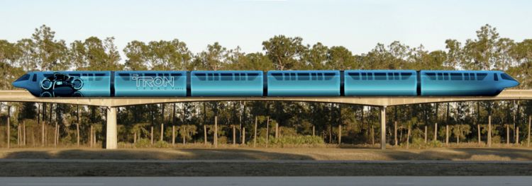 Monorail-Tron-LightCycle-Blue