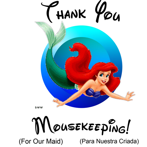 Mousekeeping Thank You - Ariel