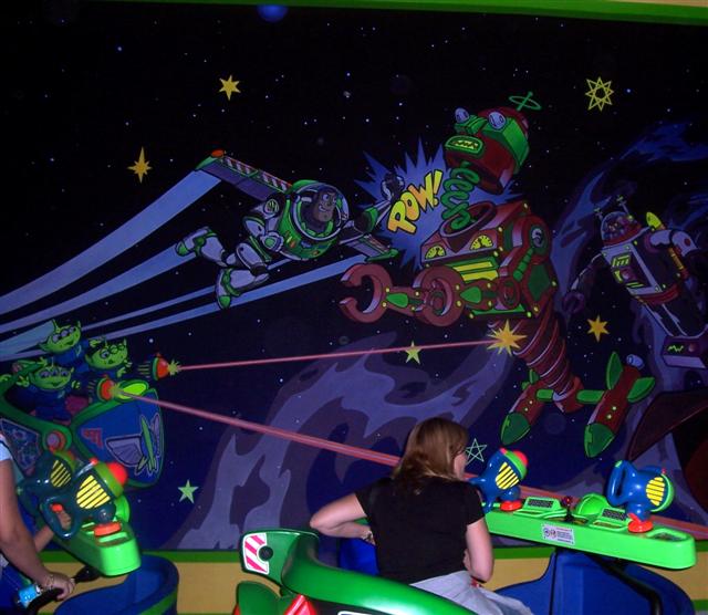 Mural at load platform of BLYSRS