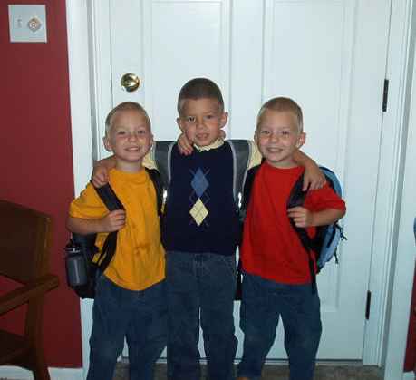 MY boys off to school!!!!!