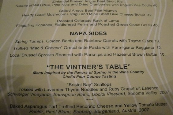 Napa Rose Chef's Counter