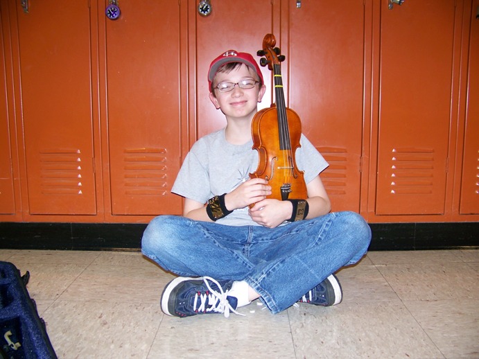 Nicky and his viola