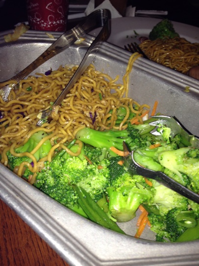noodles and veggies