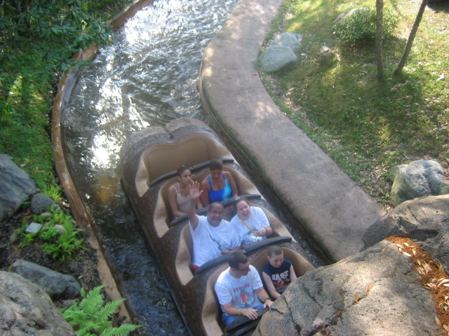 On Splash Mountain!