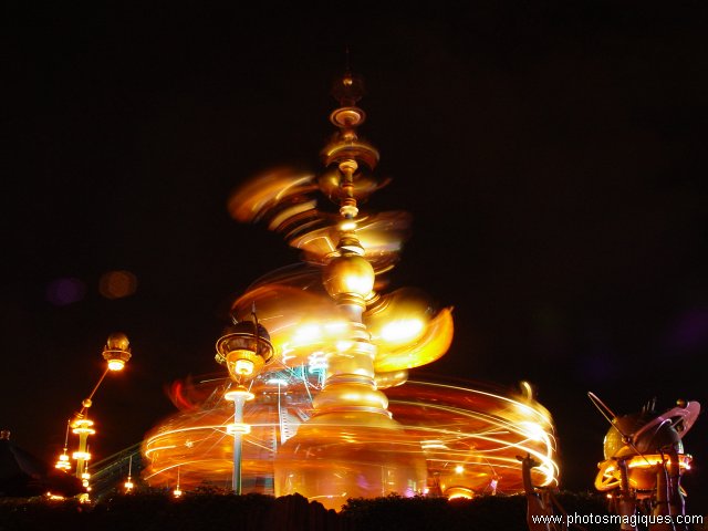 Orbitron at night
